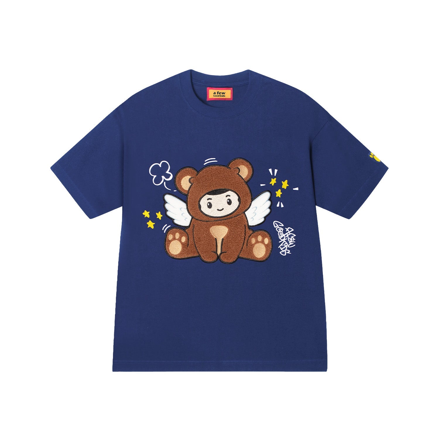 DONCARE(AFGK) "Flocked angel logo tee" DONCARE(AFGK) "Flocked angel logo tee"