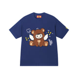 DONCARE(AFGK) "Flocked angel logo tee" DONCARE(AFGK) "Flocked angel logo tee"