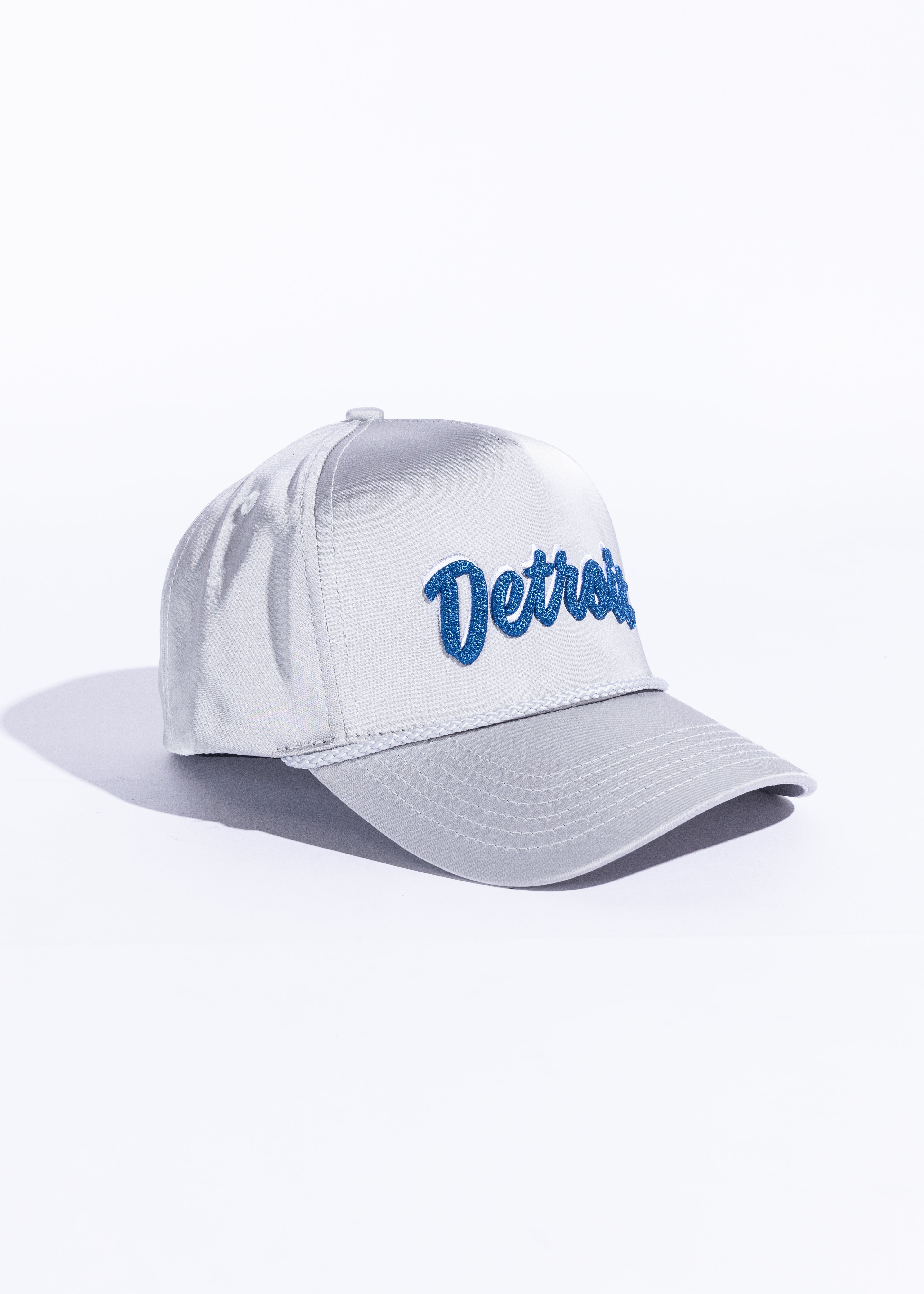 Detroit Souvenir Hat (Silver Satin) Detroit Souvenir Hat (Silver Satin)