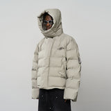 Stand Up Collar Metal Logo Padded Jacket Stand Up Collar Metal Logo Padded Jacket