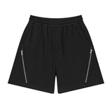Diagonal Zipper Casual Shorts Diagonal Zipper Casual Shorts