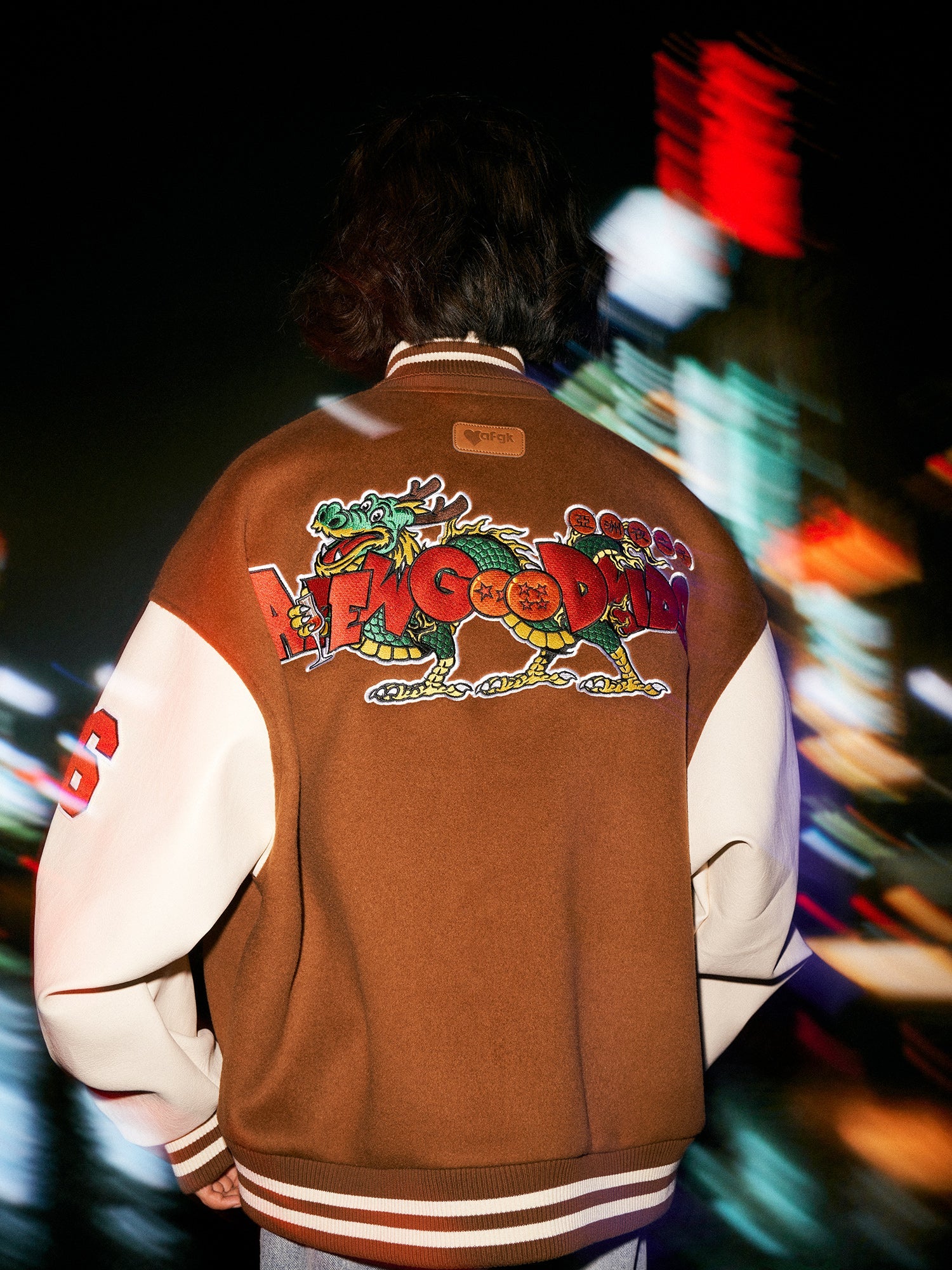 DONCARE(AFGK) "Dragon ball varsity jacket" DONCARE(AFGK) "Dragon ball varsity jacket"