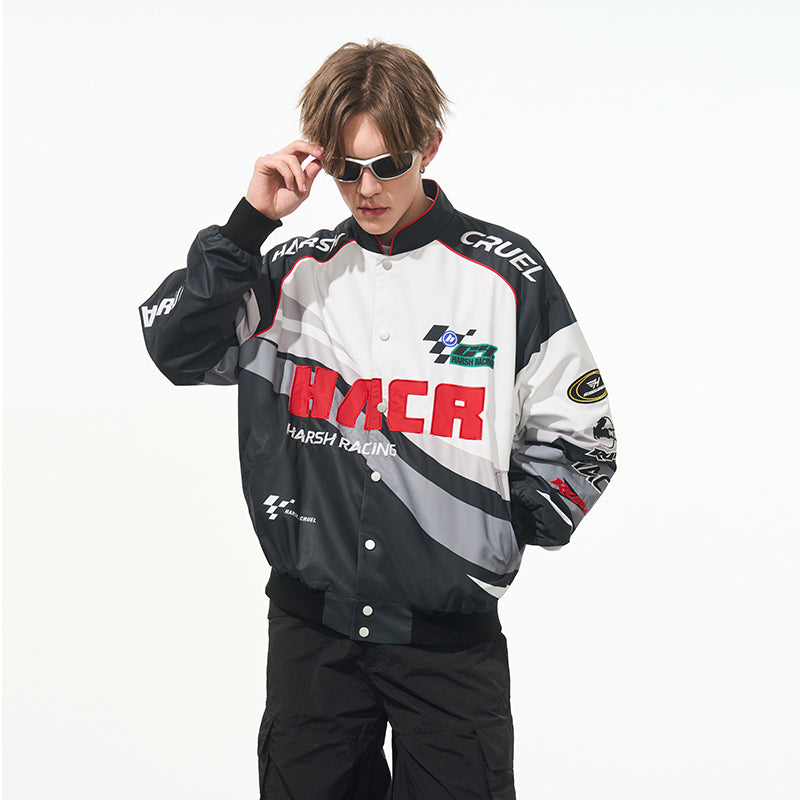 Retro Embroidered Racing Jacket Retro Embroidered Racing Jacket