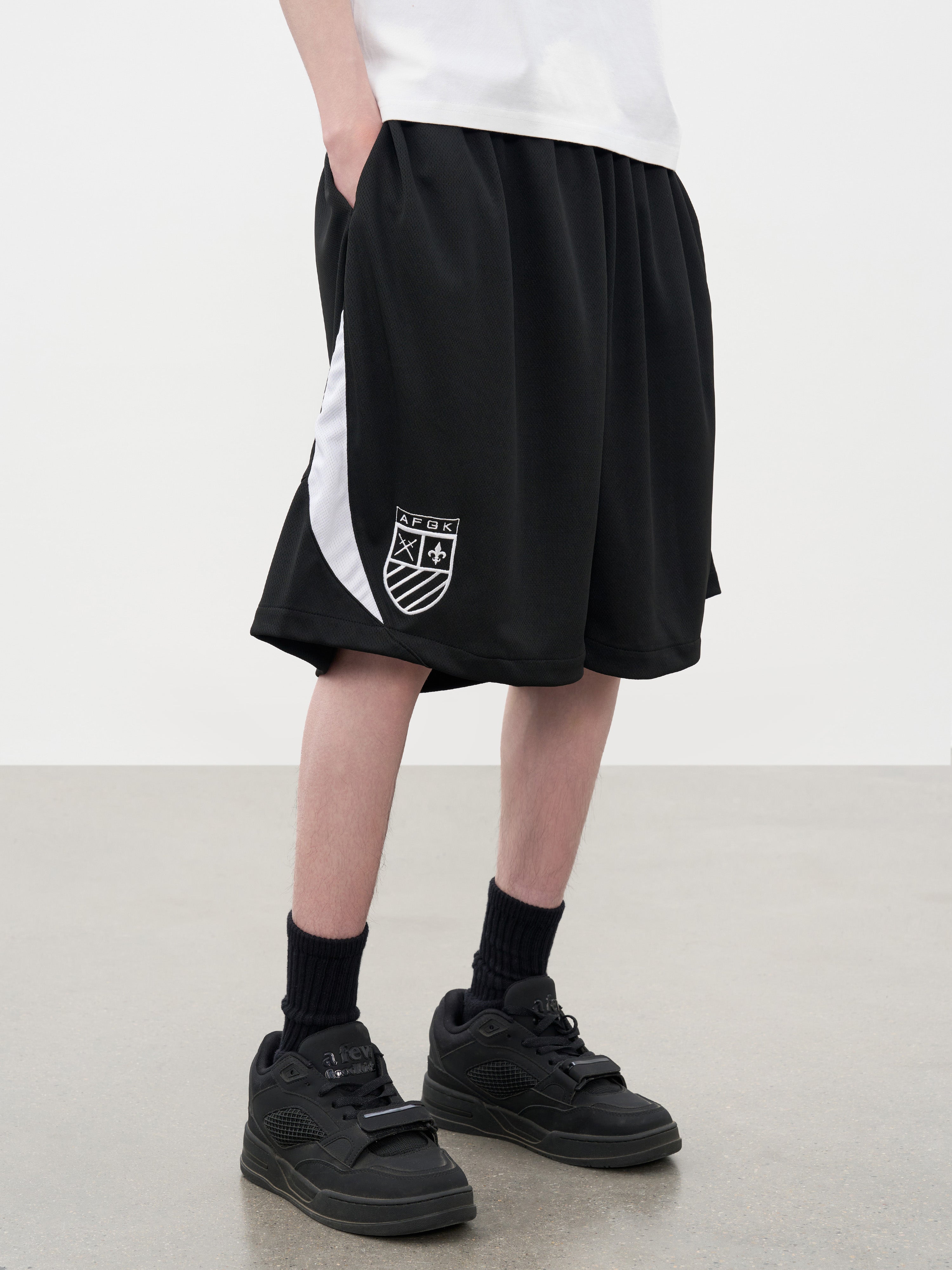 DONCARE(AFGK) "Mesh-paneled shorts" DONCARE(AFGK) "Mesh-paneled shorts"