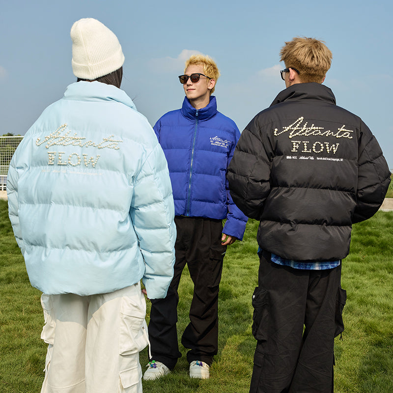 Pearl Embroidery Down Jacket Pearl Embroidery Down Jacket