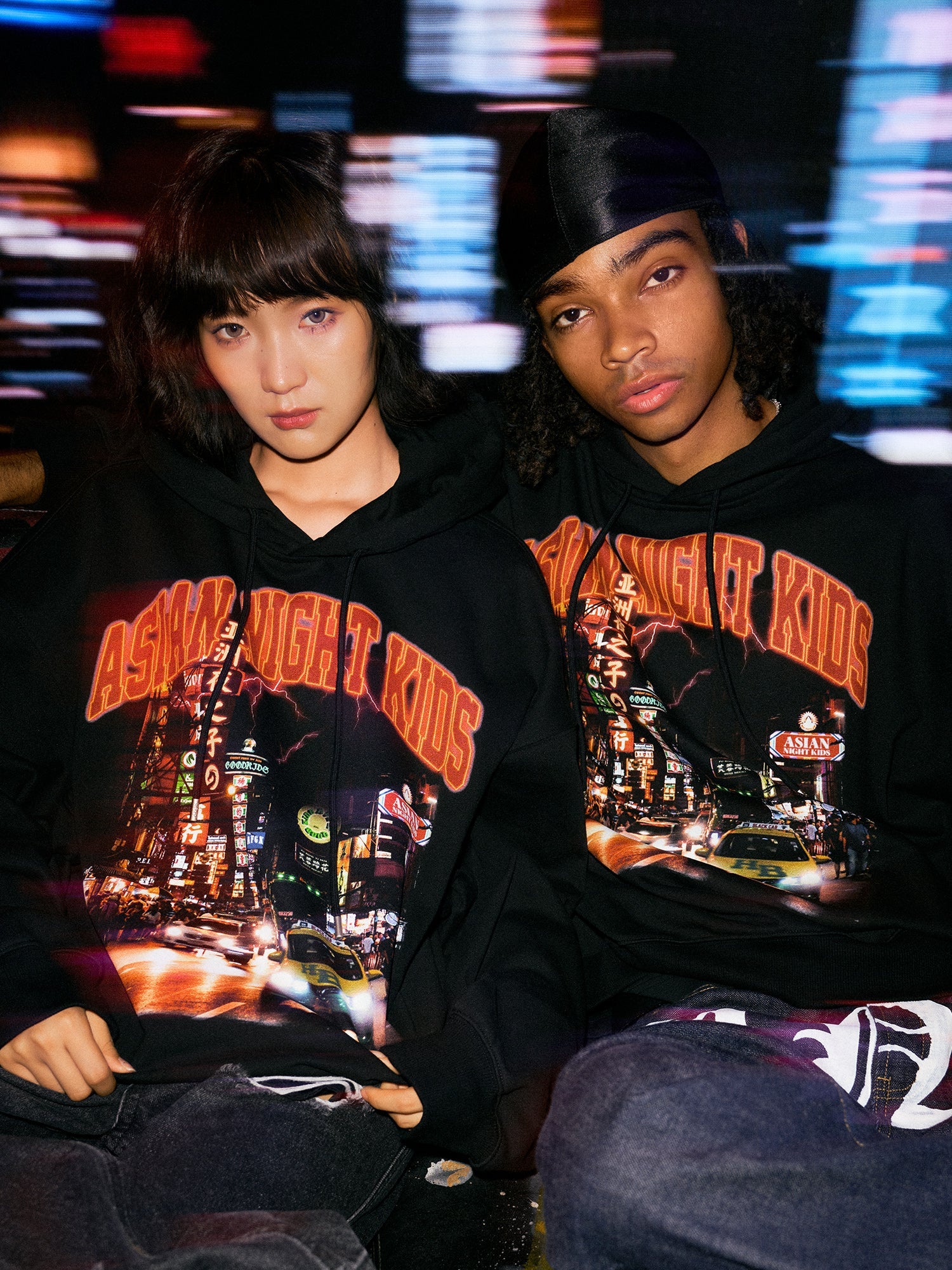 DONCARE(AFGK) "Night kids hoodie" DONCARE(AFGK) "Night kids hoodie"