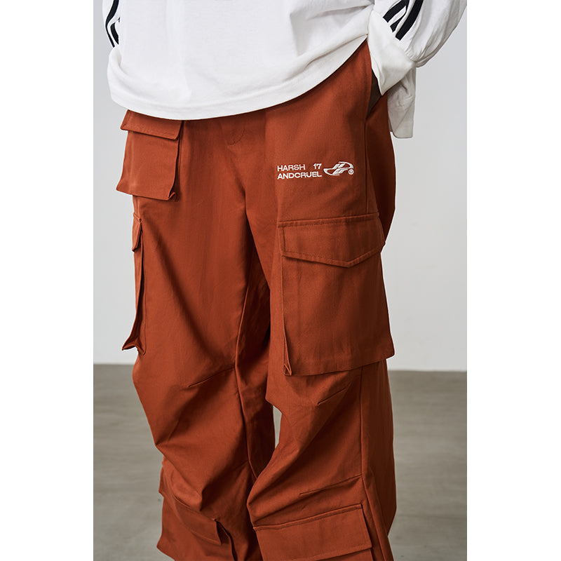 Multi Pocket Pleated Loose Cargos Multi Pocket Pleated Loose Cargos