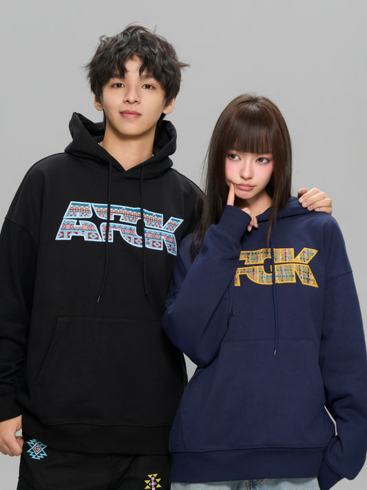 DONCARE(AFGK) "Ethnic Style logo hoodie"