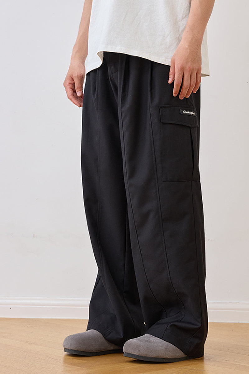 Pleated Wide-Leg Cleanfit Trousers Pleated Wide-Leg Cleanfit Trousers