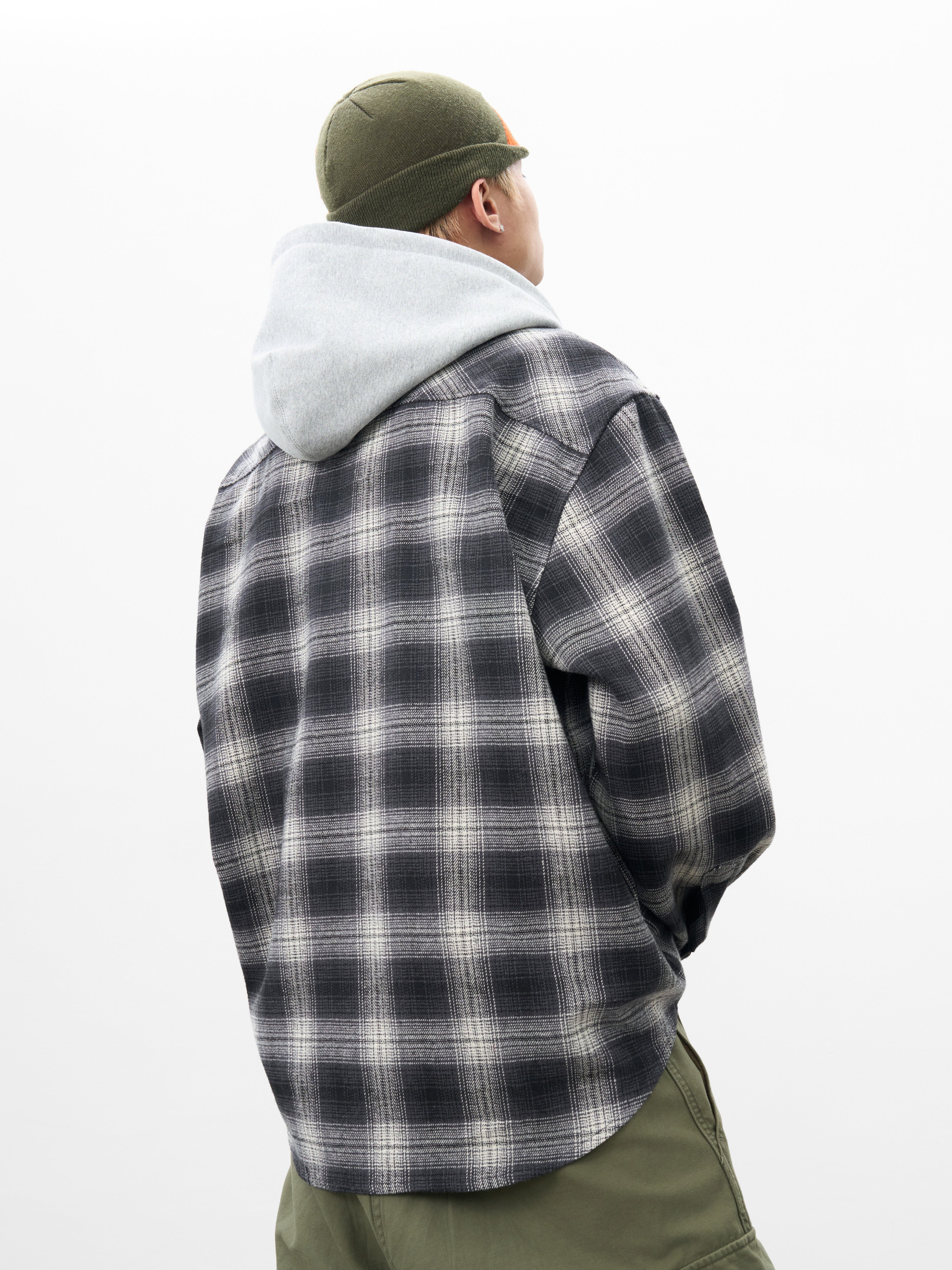 DONCARE(AFGK) "Hooded check shirt" DONCARE(AFGK) "Hooded check shirt"