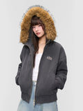 DONCARE(AFGK) "Paneled fur jacket" DONCARE(AFGK) "Paneled fur jacket"