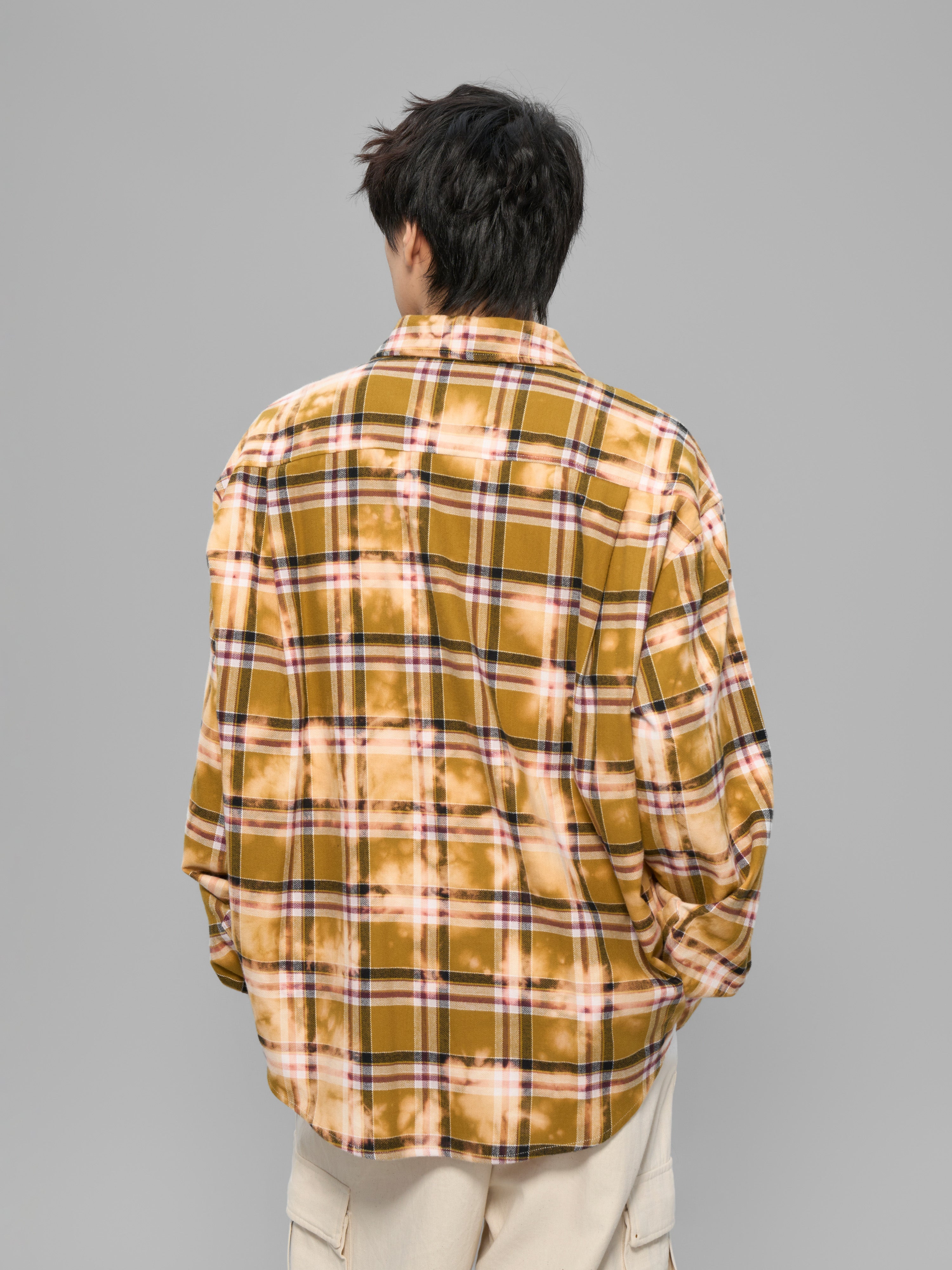 Tie-dye check shirt Tie-dye check shirt