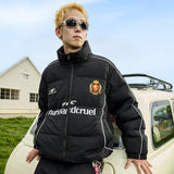 Football Club Embroidered Down Coat Football Club Embroidered Down Coat