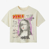 CREAM MONALISA TEE CREAM MONALISA TEE