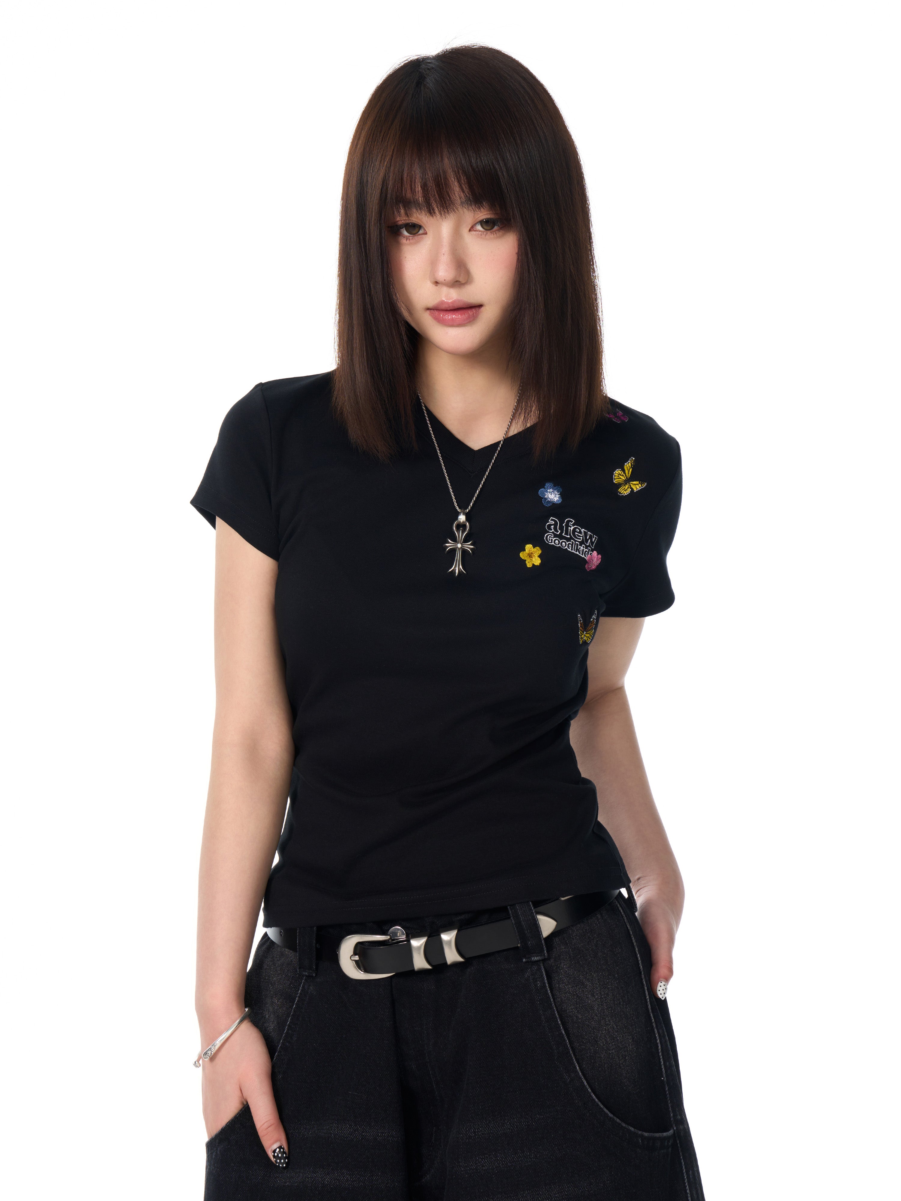 DONCARE(AFGK) "Butterfly logo tee" DONCARE(AFGK) "Butterfly logo tee"