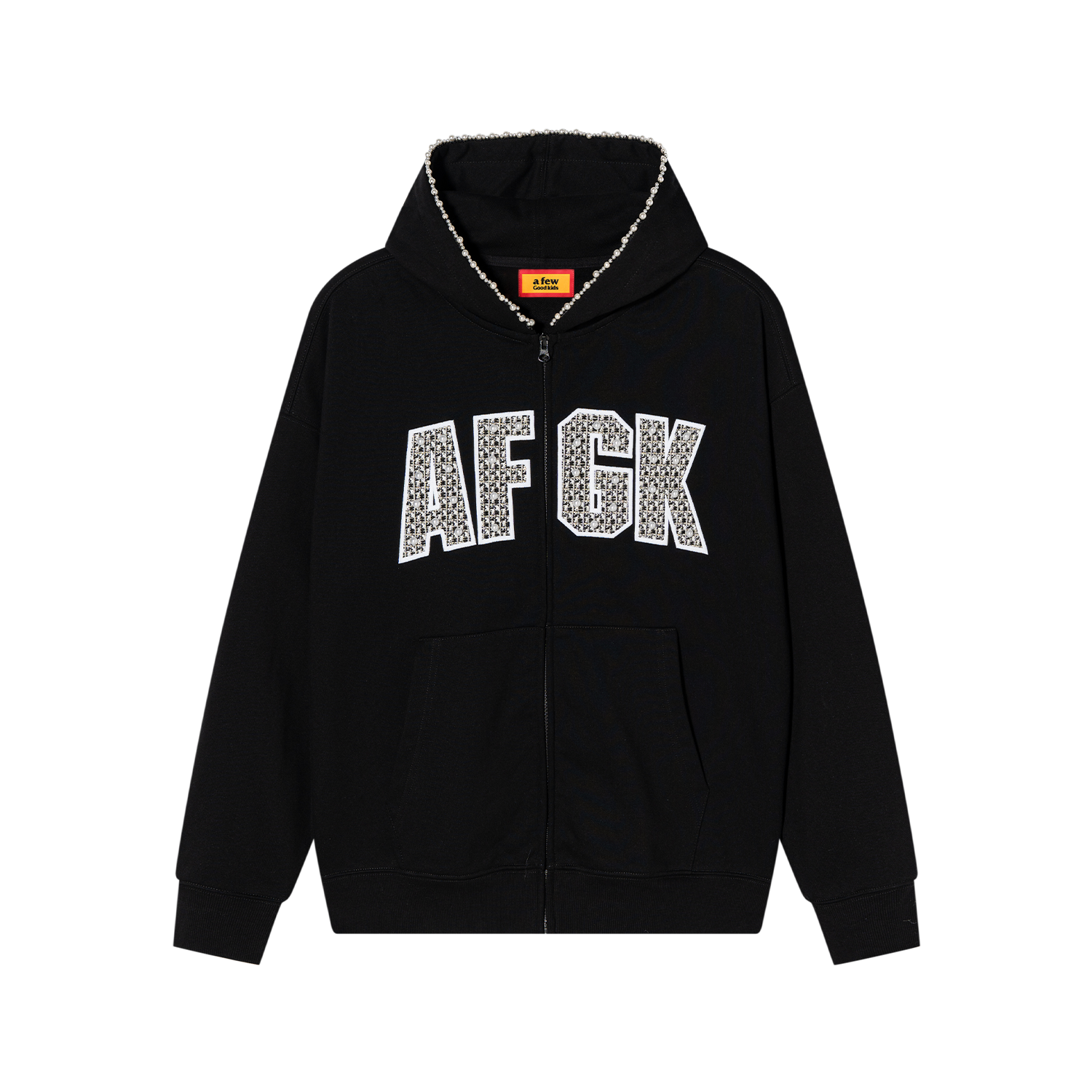 DONCARE(AFGK) "Pearl logo zip hoodie" DONCARE(AFGK) "Pearl logo zip hoodie"