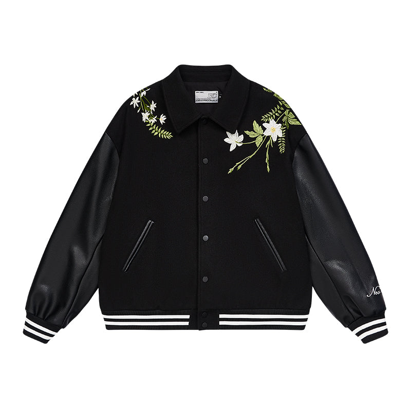 Brenches Embroidered Varsity Jacket Brenches Embroidered Varsity Jacket