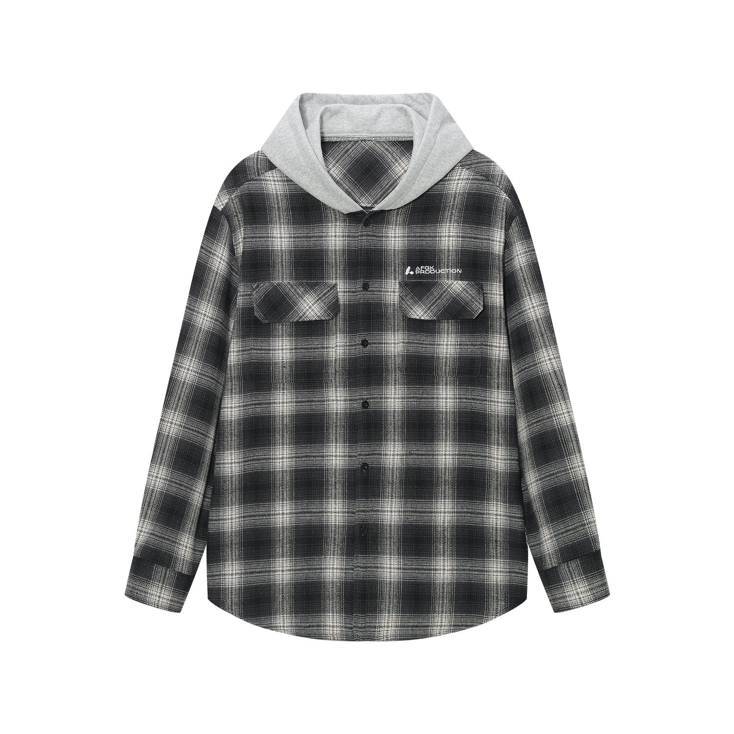 DONCARE(AFGK) "Hooded check shirt" DONCARE(AFGK) "Hooded check shirt"