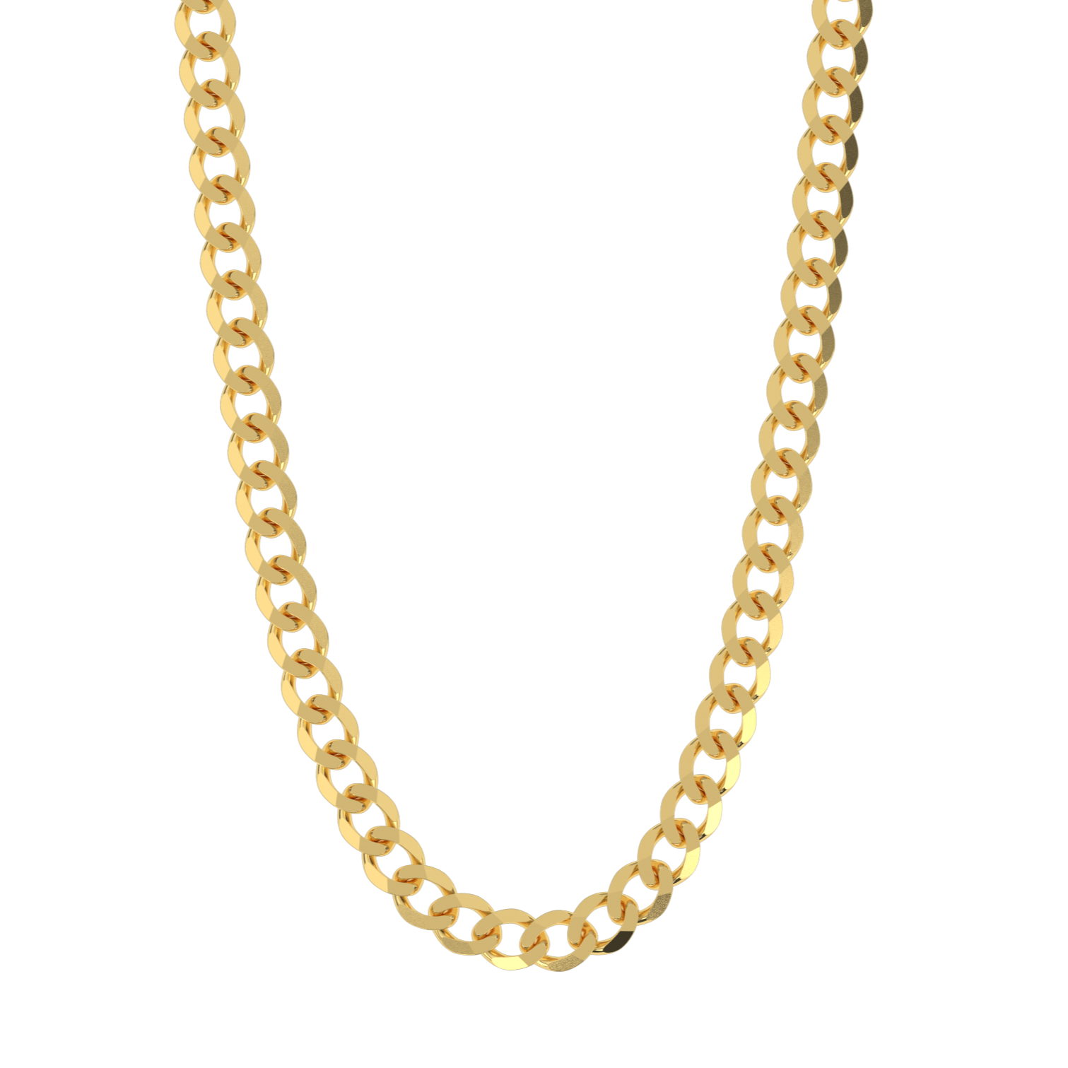 Solid Gold Curb Cuban Link Chain Solid Gold Curb Cuban Link Chain