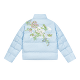 Floral Logo Embroidered Puffer Jacket Floral Logo Embroidered Puffer Jacket