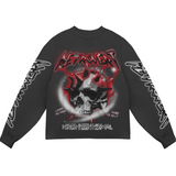Skullhead Longsleeve Tee - Black/Red Skullhead Longsleeve Tee - Black/Red