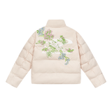 Floral Logo Embroidered Puffer Jacket Floral Logo Embroidered Puffer Jacket