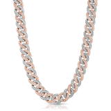Micro Diamond Cuban Link Chain 8mm Micro Diamond Cuban Link Chain 8mm