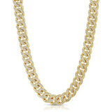 Micro Diamond Cuban Link Chain 8mm Micro Diamond Cuban Link Chain 8mm