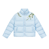 Floral Embroidered Loose Padded Jacket Floral Embroidered Loose Padded Jacket