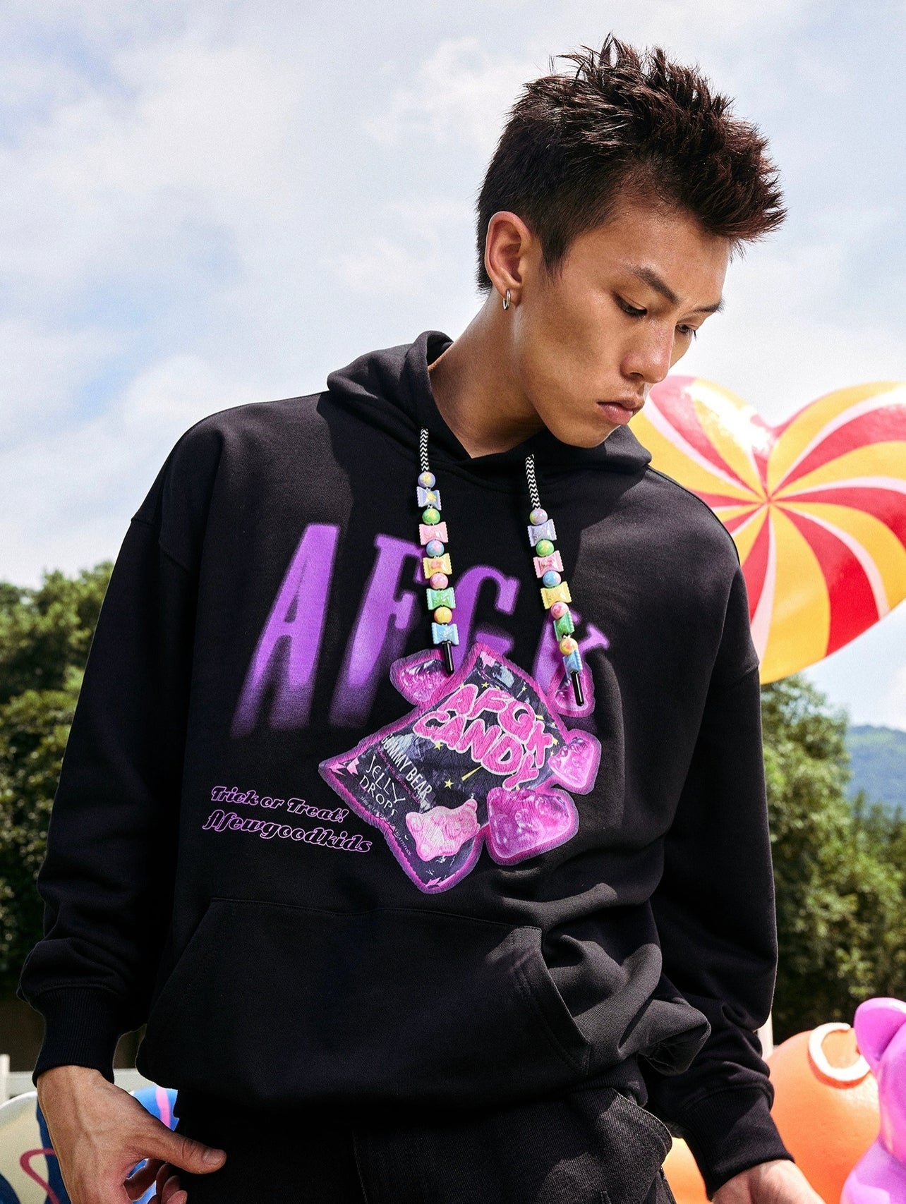 DONCARE(AFGK) "Candy logo hoodie" DONCARE(AFGK) "Candy logo hoodie"