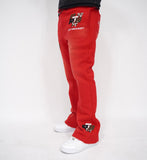 Patch Flare Sweatpants - Red Patch Flare Sweatpants - Red