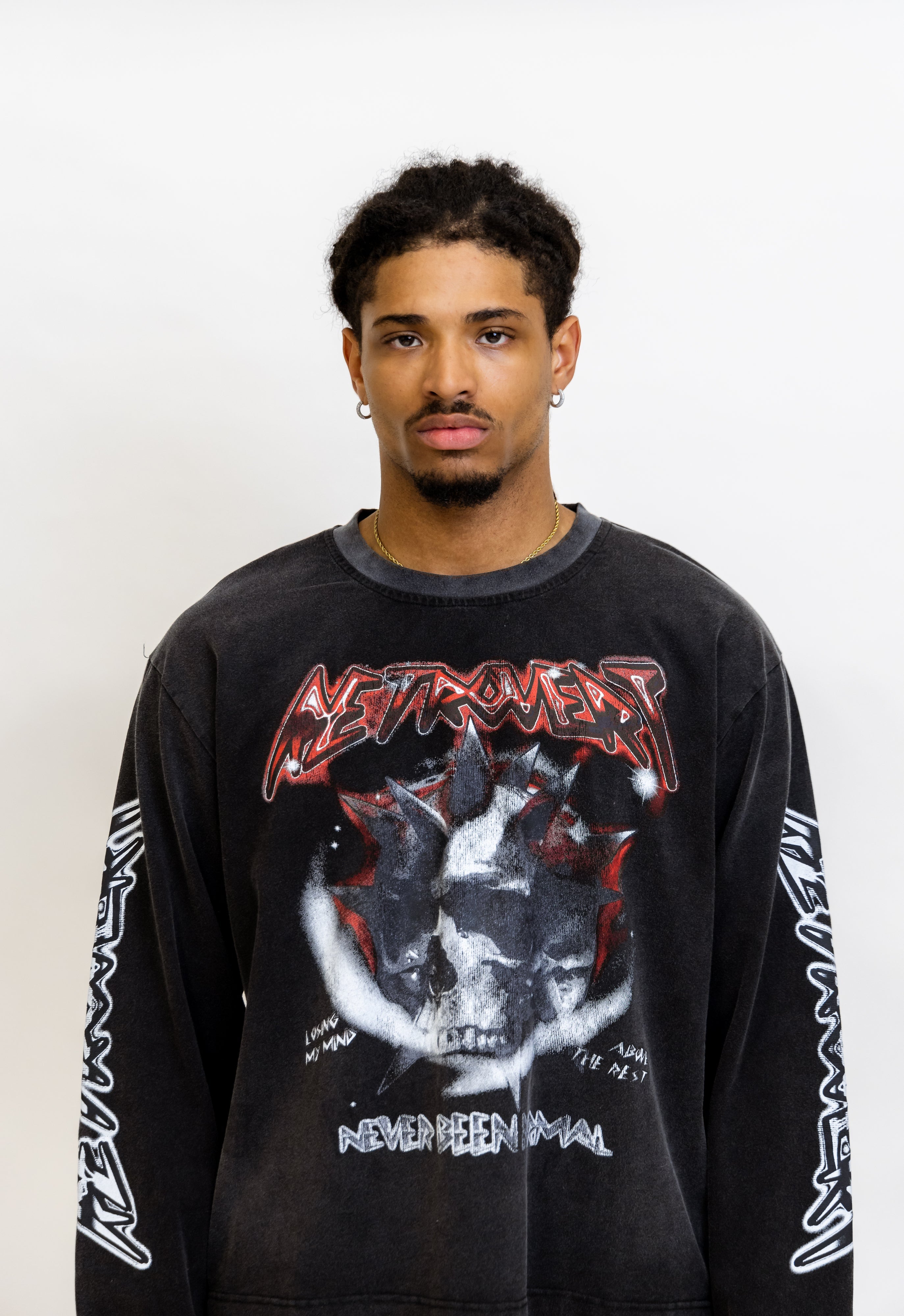 Skullhead Longsleeve Tee - Black/Red Skullhead Longsleeve Tee - Black/Red