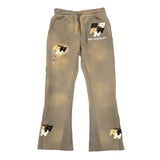 Patch Flare Sweatpants - Stone Patch Flare Sweatpants - Stone