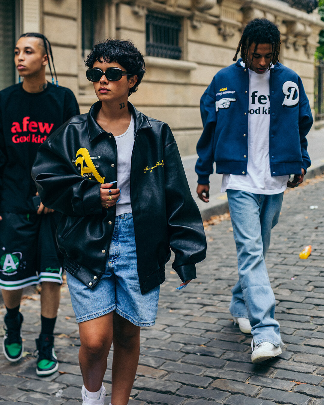 DONCARE (AFGK) "City View Collage Jacket" - Navy Blue DONCARE (AFGK) "City View Collage Jacket" - Navy Blue