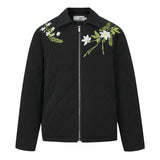 Floral Quilted Embroidery Graphene Jacket Floral Quilted Embroidery Graphene Jacket