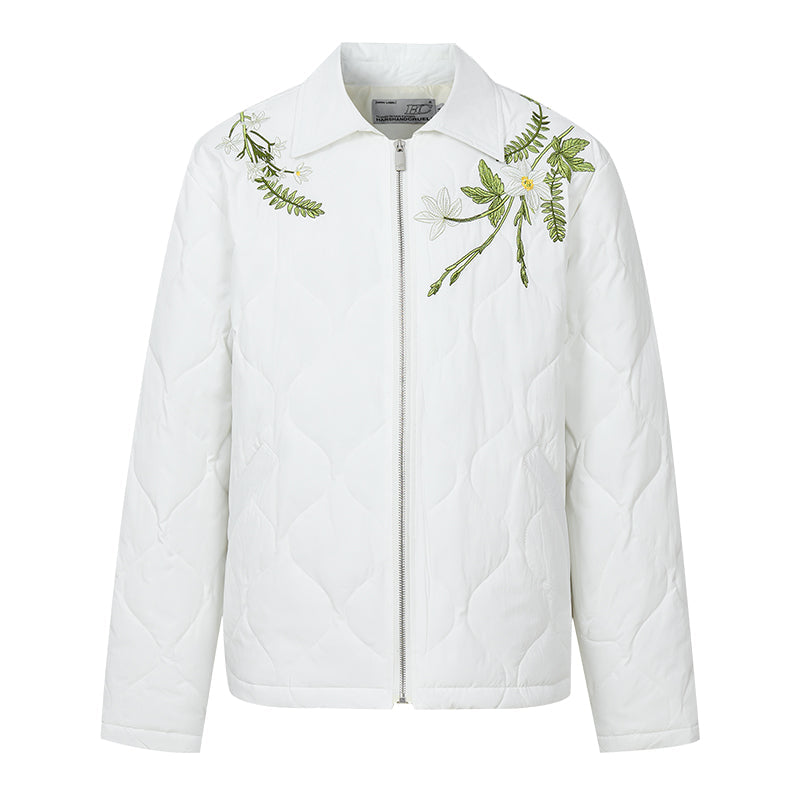 Floral Quilted Embroidery Graphene Jacket Floral Quilted Embroidery Graphene Jacket