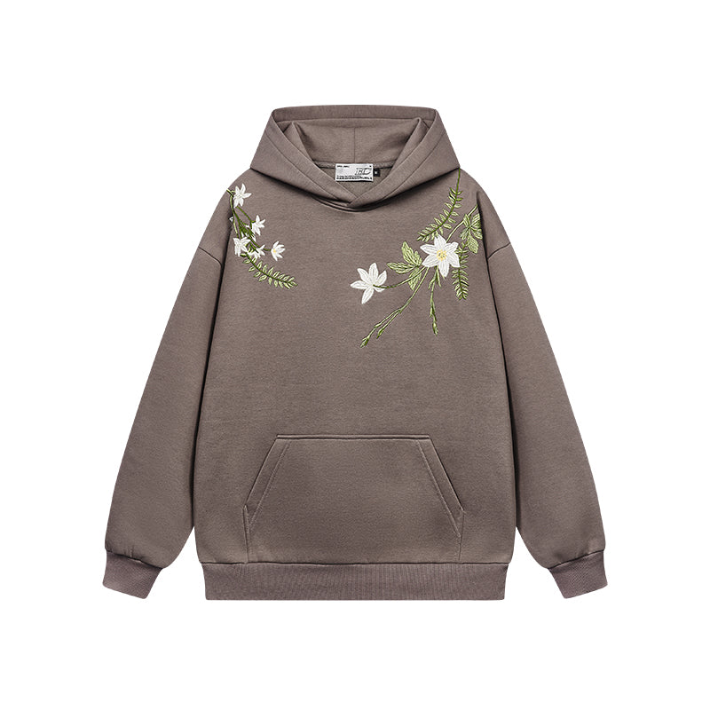 Floral Embroidery Oversized Hoodie Floral Embroidery Oversized Hoodie