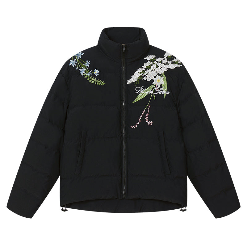 Classic Floral Embroidery Graphene Jacket Classic Floral Embroidery Graphene Jacket