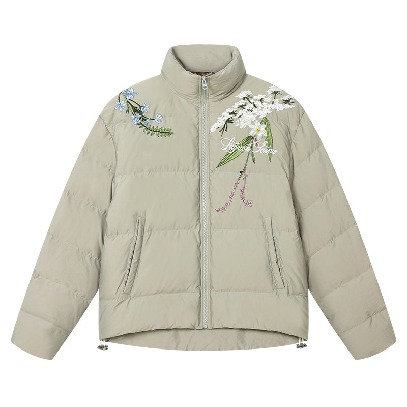 Classic Floral Embroidery Graphene Jacket Classic Floral Embroidery Graphene Jacket