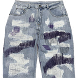 Distressed Denim - Purple Distressed Denim - Purple