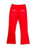 Patch Flare Sweatpants - Red Patch Flare Sweatpants - Red