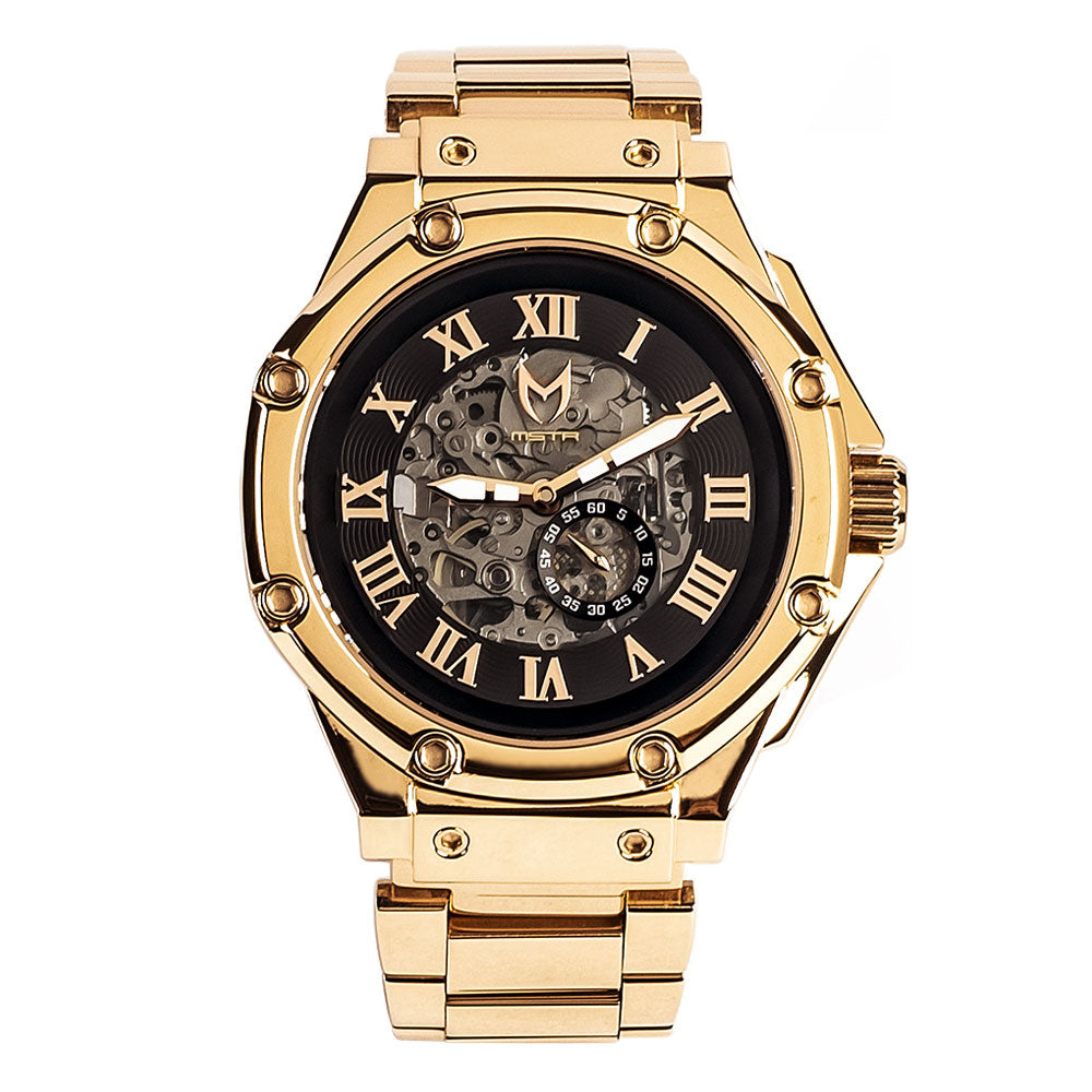 AM301SS - AMBASSADOR ROSE GOLD AUTOMATIC / BLACK / SS BAND AM301SS - AMBASSADOR ROSE GOLD AUTOMATIC / BLACK / SS BAND