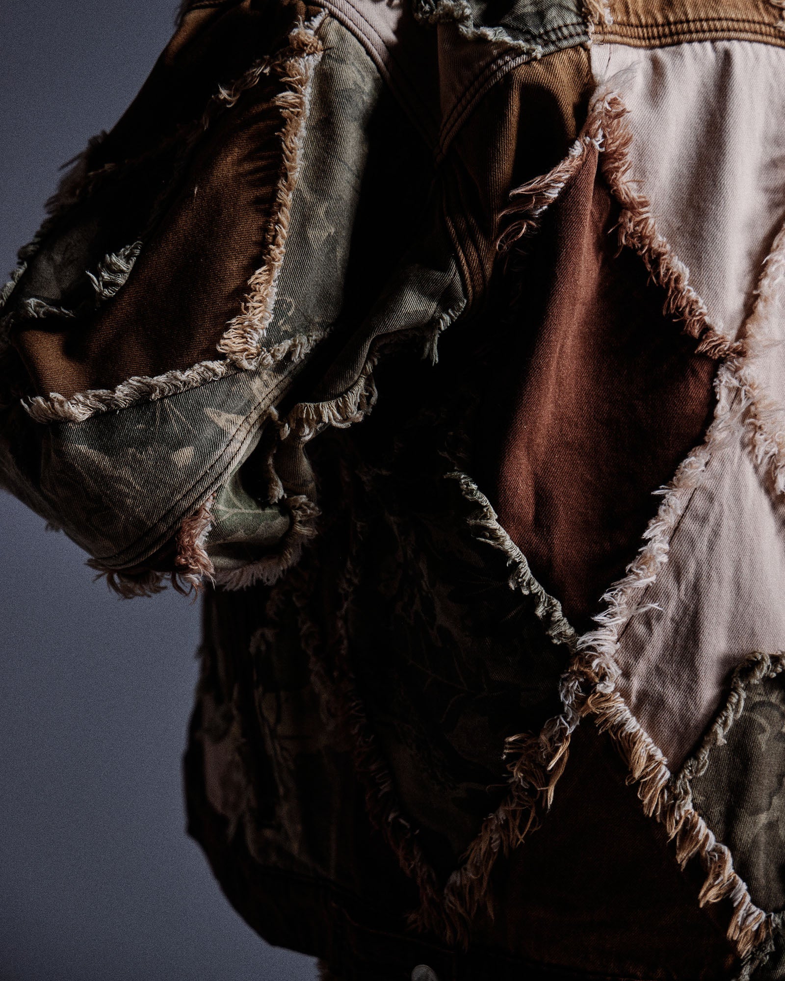 "Pantages" Argyle Camo Trucker Jacket (Brown Camo) "Pantages" Argyle Camo Trucker Jacket (Brown Camo)