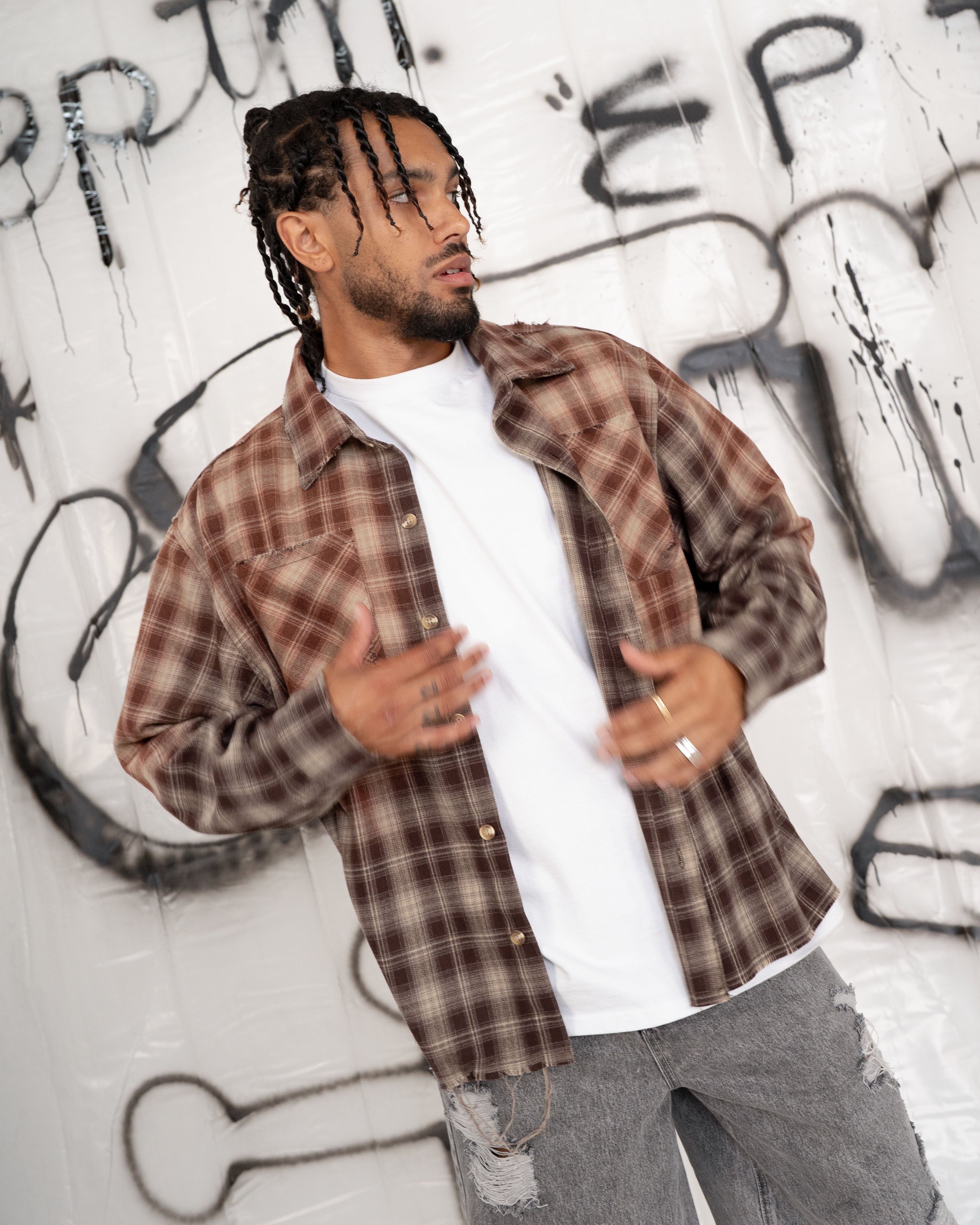 EPTM Bleached Flannels - Brown EPTM Bleached Flannels - Brown