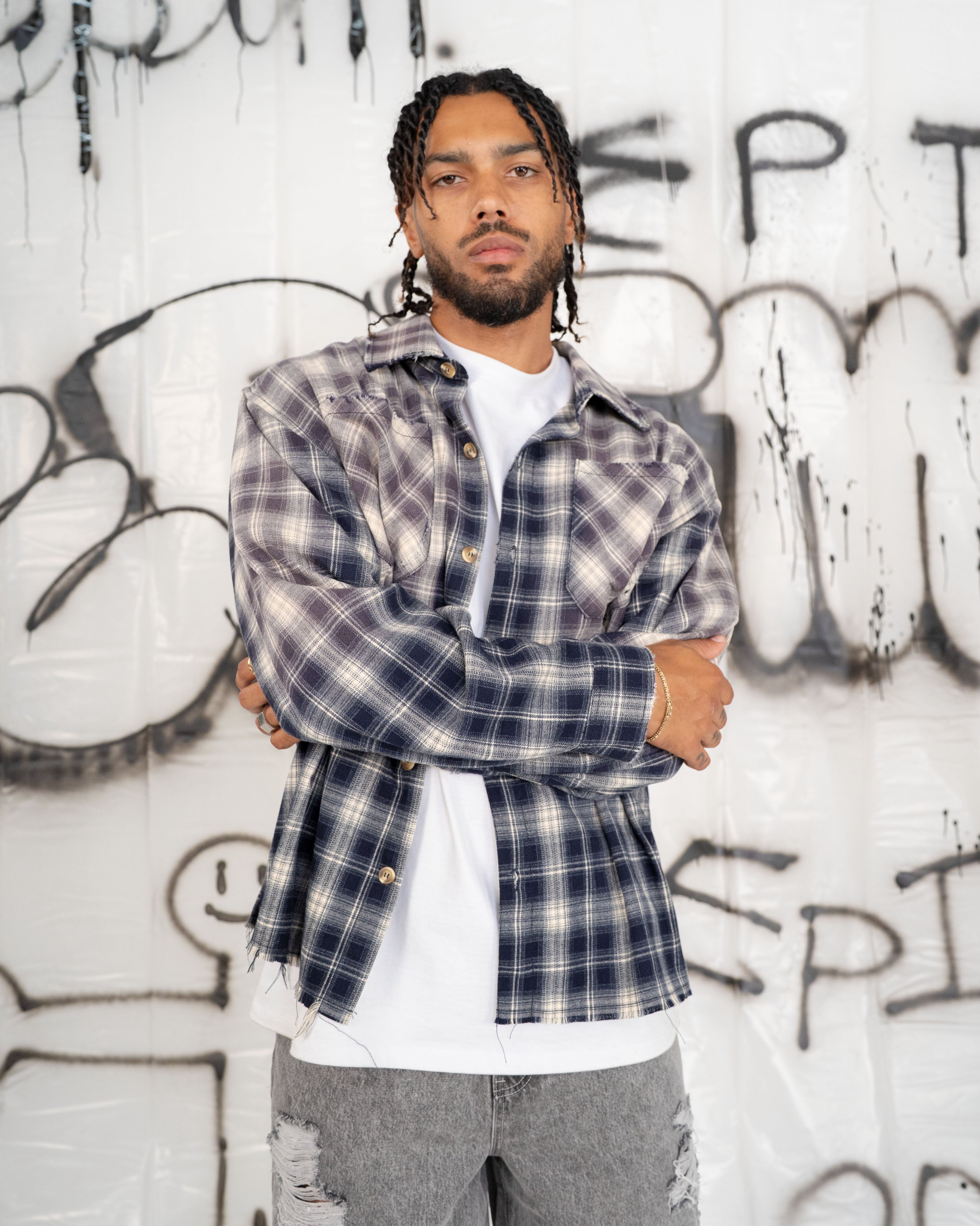 EPTM Bleached Flannels - Navy EPTM Bleached Flannels - Navy