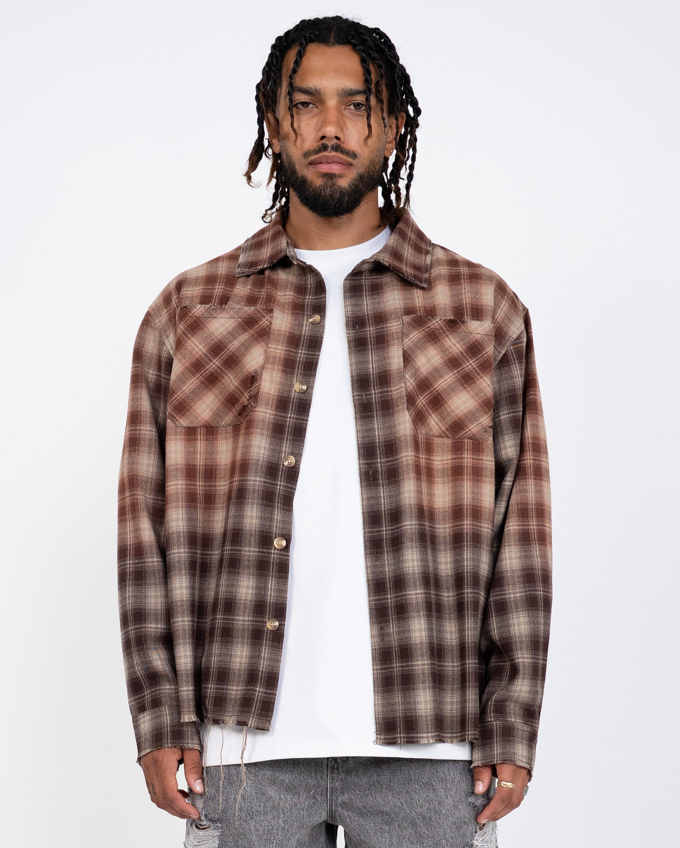 EPTM Bleached Flannels - Brown EPTM Bleached Flannels - Brown