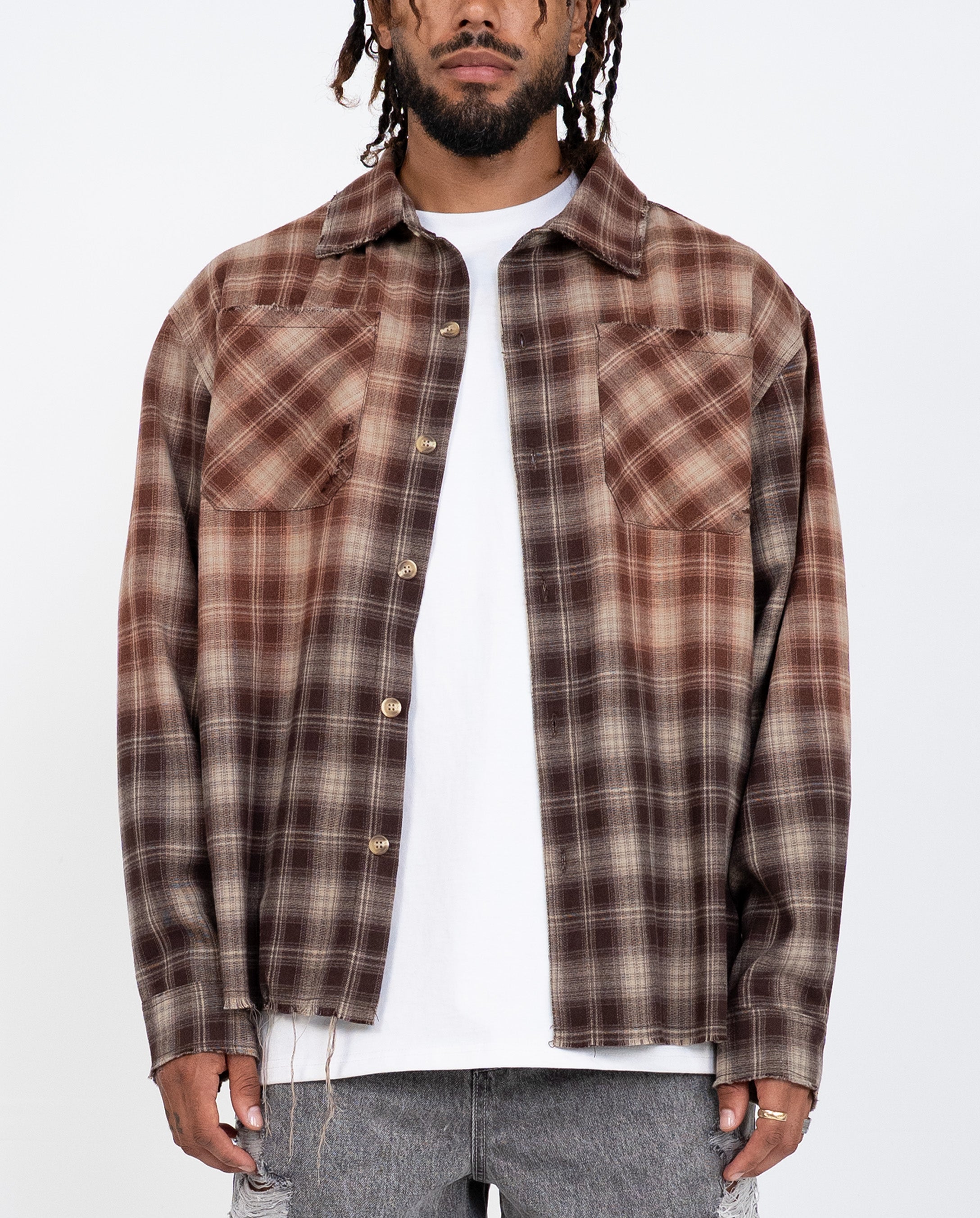 EPTM Bleached Flannels - Brown EPTM Bleached Flannels - Brown