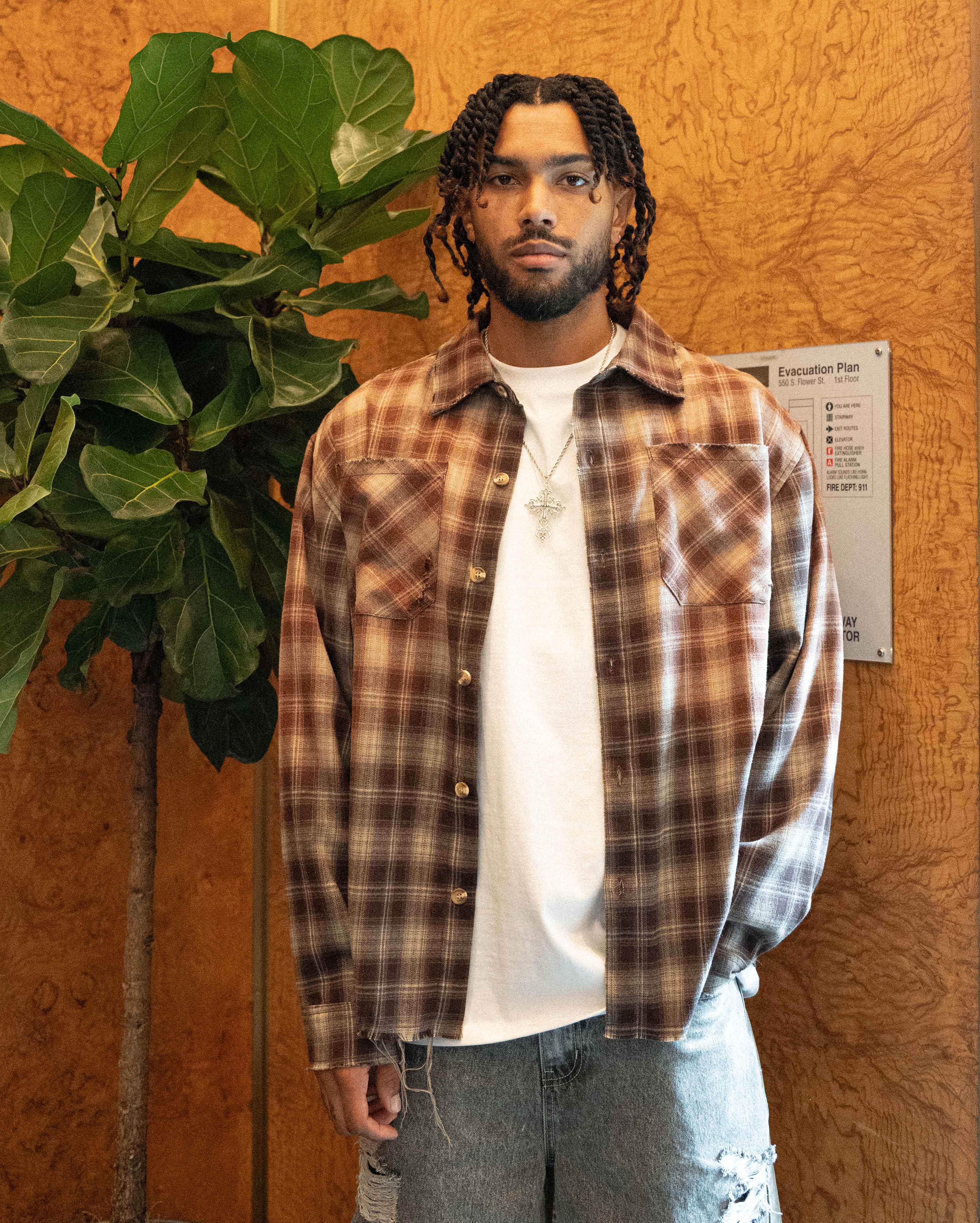 EPTM Bleached Flannels - Brown EPTM Bleached Flannels - Brown