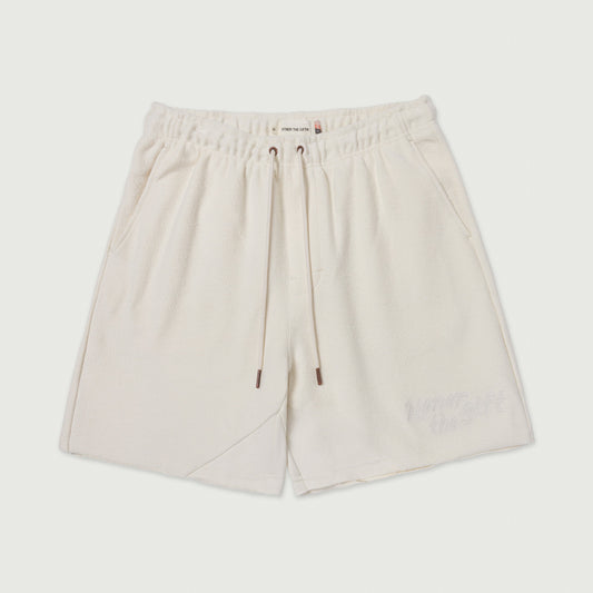 Block Party Reverse Terry Short - Bone