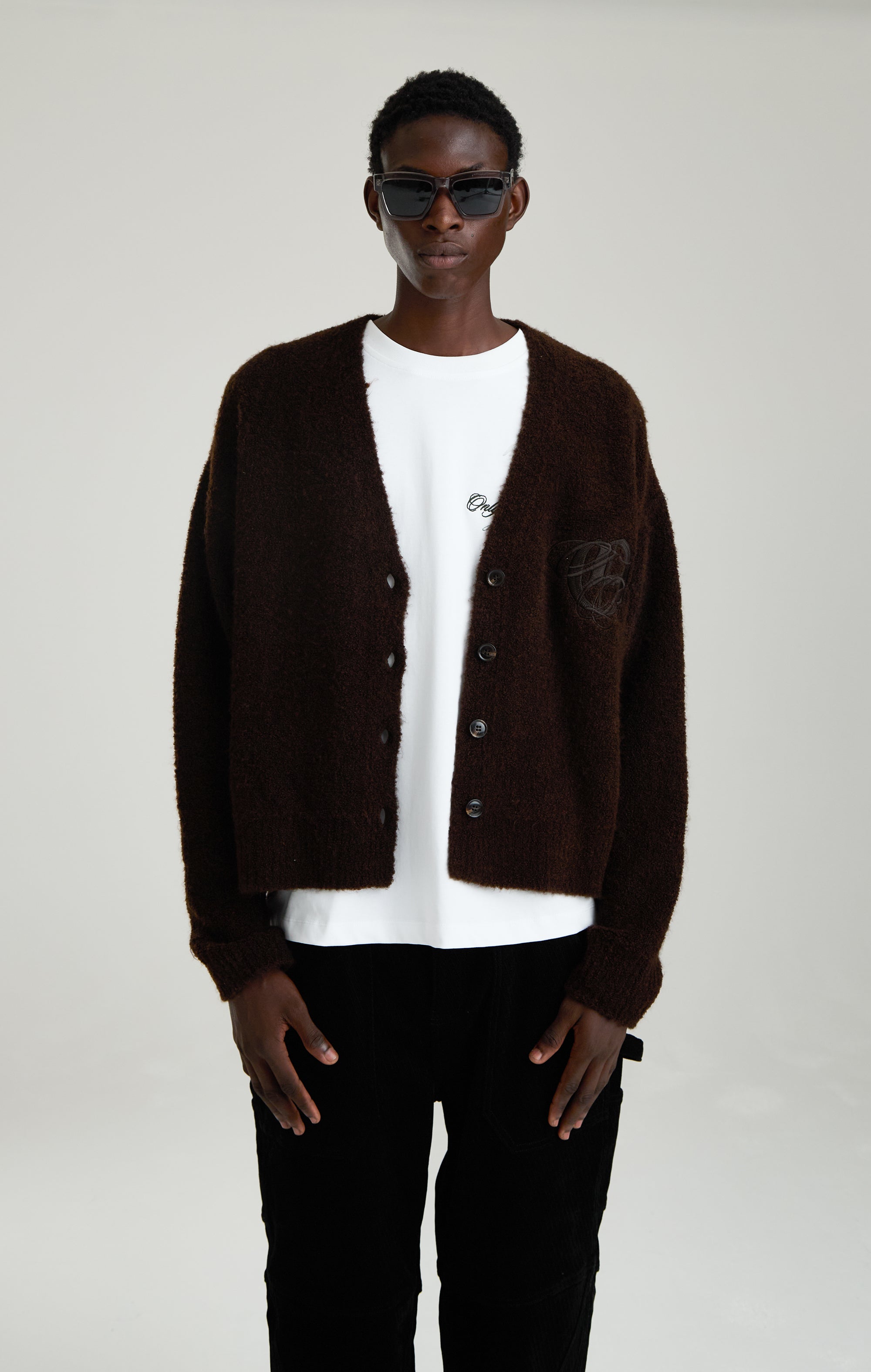 BROWN STUDIO DEPT. CARDIGAN BROWN STUDIO DEPT. CARDIGAN